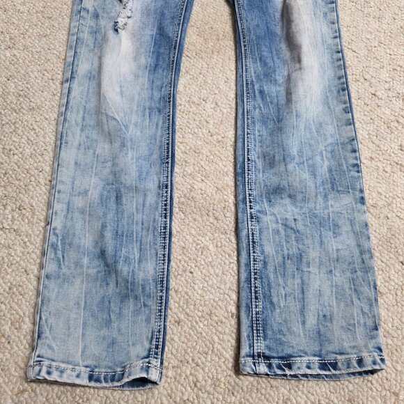 Dejan Bleu jeans Distressed slim fit size 13 14 womens - Picture 4 of 5